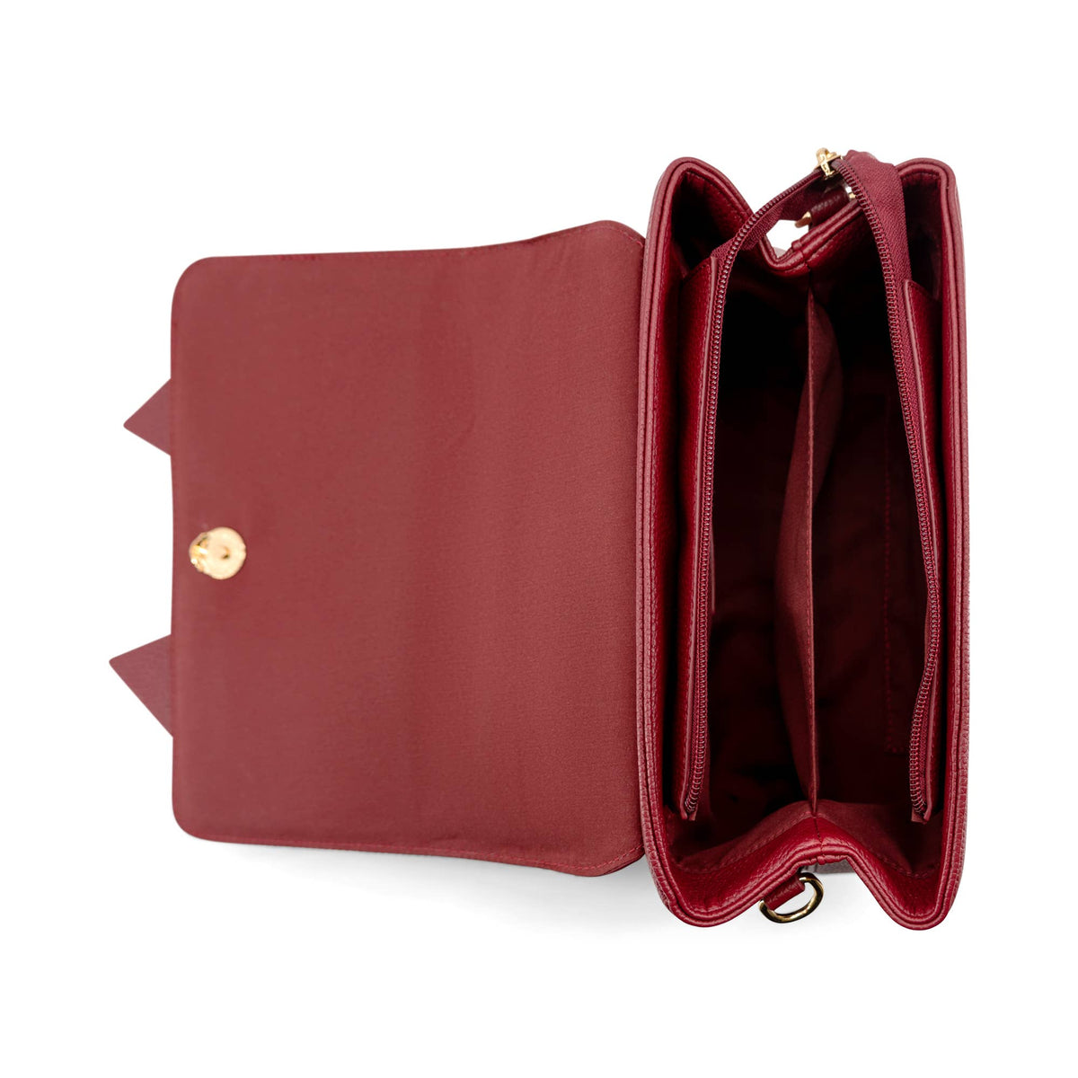Linda Double Bow Vegan Leather Crossbody Bag