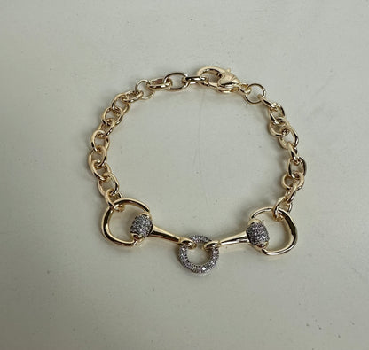 Double Horse Bit Bracelet