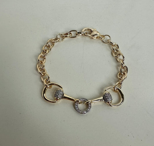 Double Horse Bit Bracelet