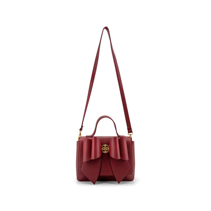 Linda Double Bow Vegan Leather Crossbody Bag