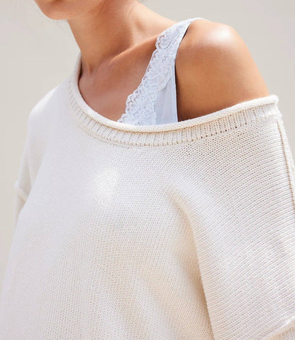 Oversized Roll-Neck Soft Knit Pullover Sweater