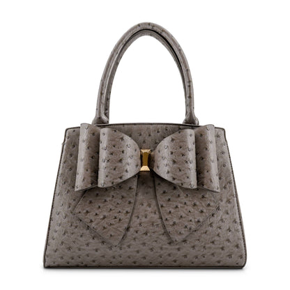 Elodie Embossed Bow Top Handle Purse