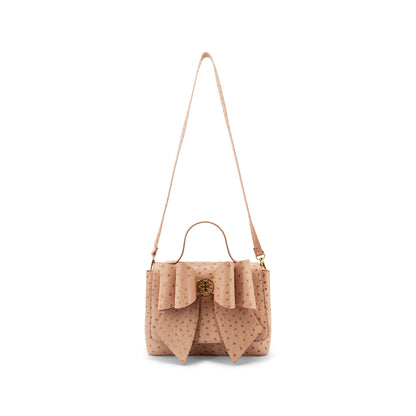 Lisette Bowtie Ostrich Women's Crossbody Bag