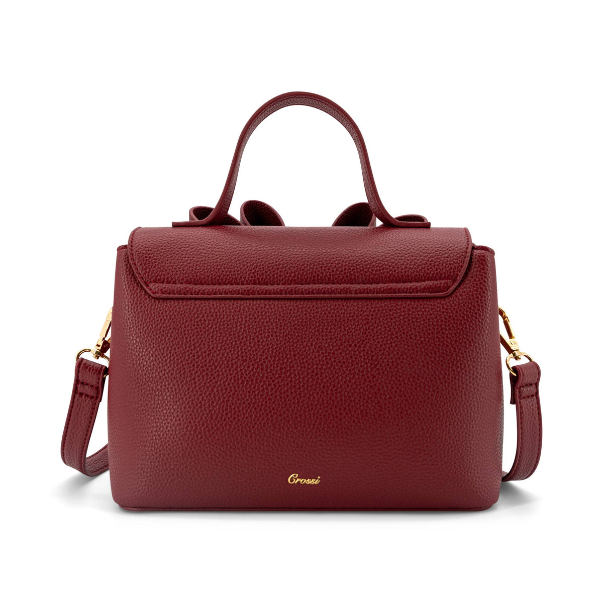 Linda Double Bow Vegan Leather Crossbody Bag