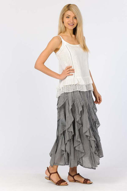 Cotton Ruffle Skirt