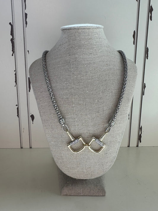 Double Horse Bit Necklace