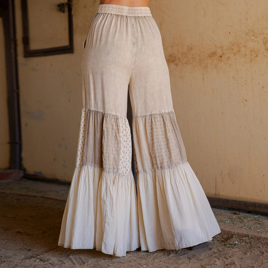 Runway Ready Knit & Woven Relaxed Drape Pants
