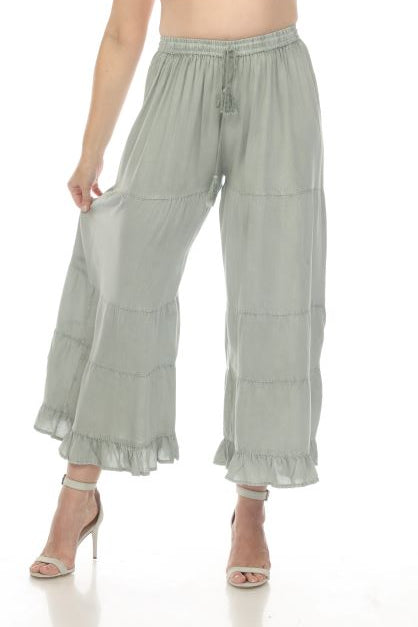 Stone Wash Flowy Pant