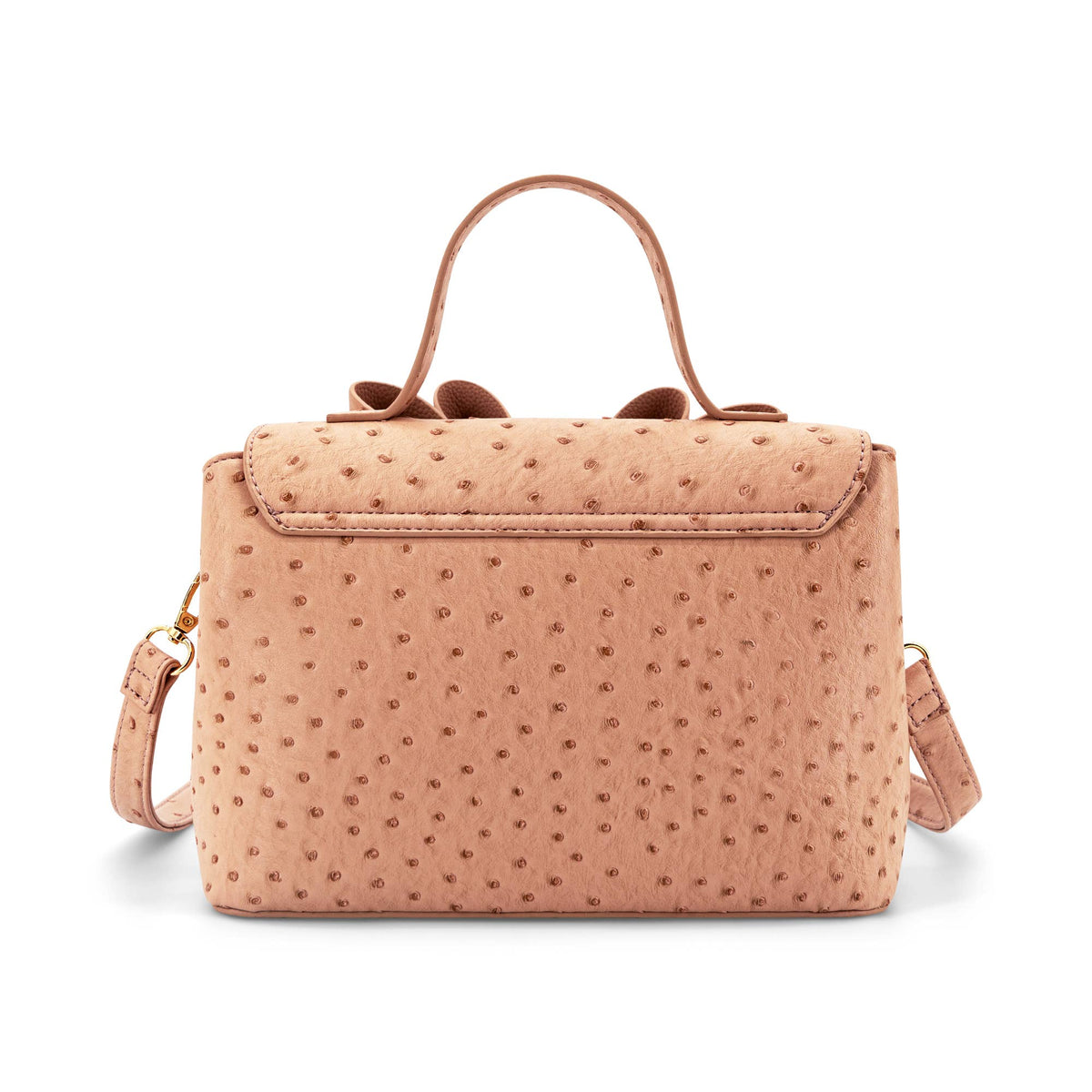 Lisette Bowtie Ostrich Women's Crossbody Bag