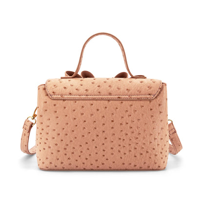 Lisette Bowtie Ostrich Women's Crossbody Bag